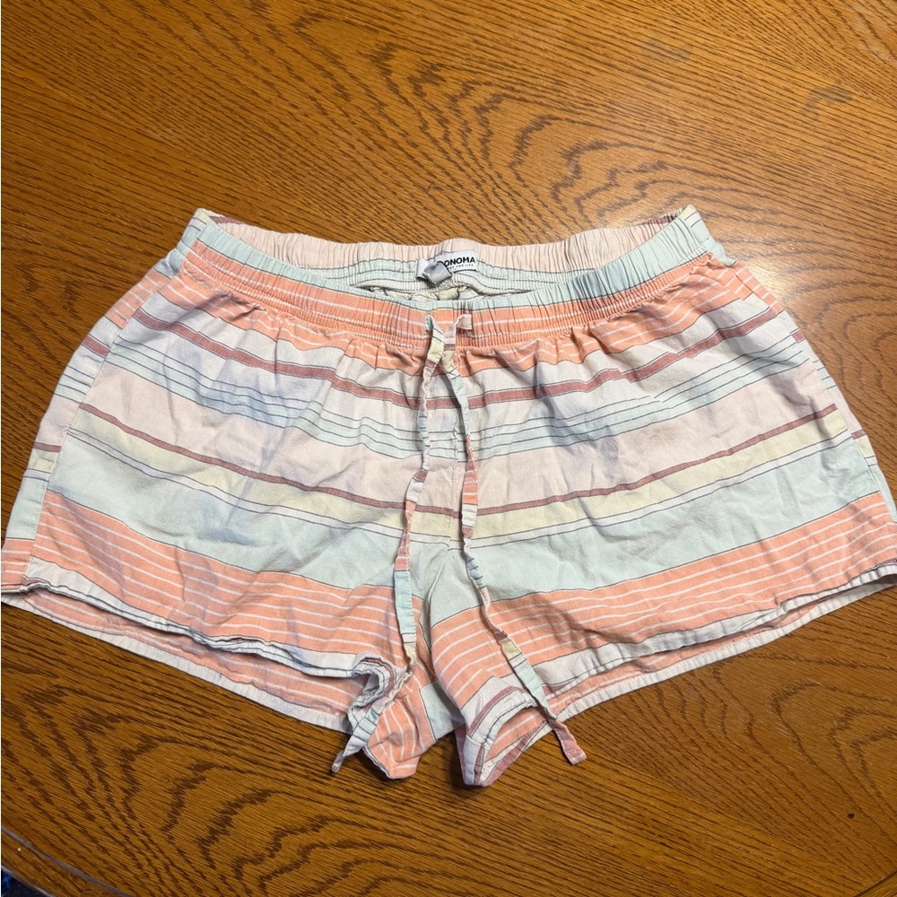 Sonoma Multicolor Striped PJ Shorts